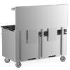 Cookline CR60-24RG-NG Natural Gas 60" Commercial Range, 6 Burners, 24" Raised Griddle & Broiler - 278,000 BTU