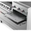 Cookline CR60-24RG-NG Natural Gas 60" Commercial Range, 6 Burners, 24" Raised Griddle & Broiler - 278,000 BTU