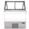 Marchia GIC-10 56” 10-Pan White Gelato Ice Cream Dipping Cabinet Display Freezer