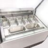 Marchia GIC-7 42” 7-Pan White Gelato Ice Cream Dipping Cabinet Display Freezer