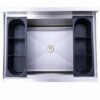 Prepline 18" x 36" 112 lb. Stainless Steel Underbar Ice Bin, 8" Bowl Depth
