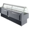 Coldline SDC98-F 98” Refrigerated Fish Display Case with Ice Bin and Drain