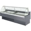 Coldline SDC98-F 98” Refrigerated Fish Display Case with Ice Bin and Drain