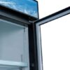 Coldline D53-B 53" Two Glass Door Merchandiser Freezer with LED Lighting - Black