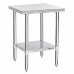 Prepline PWTG-3024 30"D x 24"L Stainless Steel Worktable with Undershelf