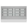 Coldline SMB60 60" Glass Mega Top Refrigerated Salad Bar with Cutting Board and Food Pans