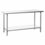 Prepline PWTG-1872 18"D x 72"L Stainless Steel Worktable with Undershelf