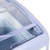 Coldline XS160 26" Curved Glass Top Ice Cream Freezer with LED | 6 Cu. Ft.