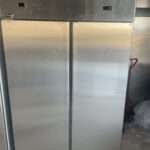 Two doors Stainless steel freezer.