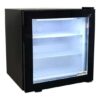 Unity U-CF2 24" Black Glass Swing Door Countertop Display Freezer - 2 cu ft.