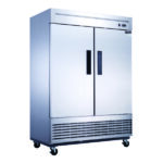 D55F 2-Door Commercial Freezer in Stainless Steel