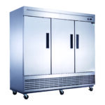 D83F 3-Door Commercial Freezer in Stainless Steel