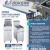 DCF4-LPG Liquid Propane Gas Fryer with 4 Tube Burners