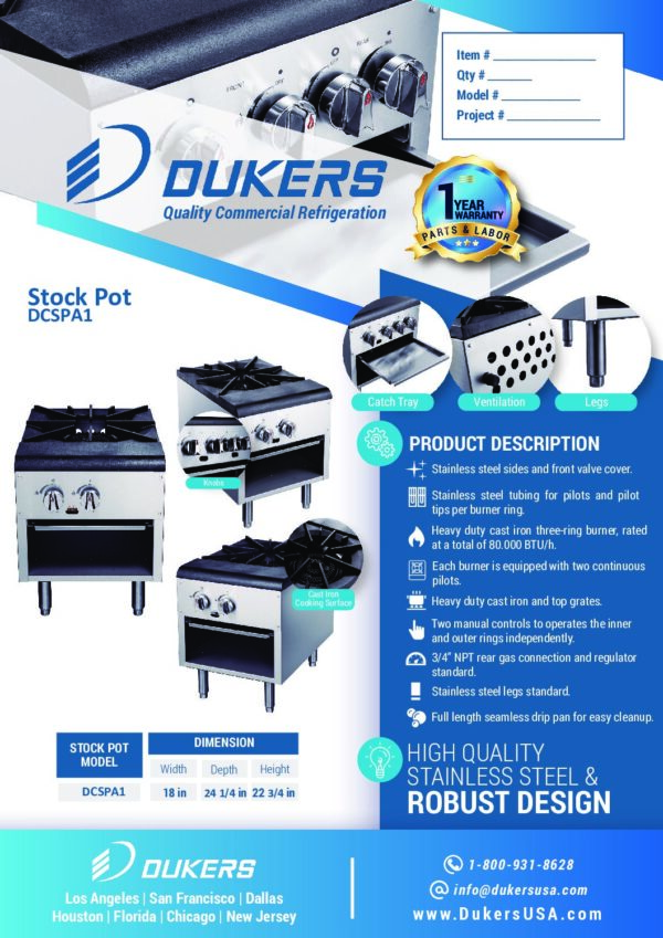 DCSPA1 Stock Pot Range