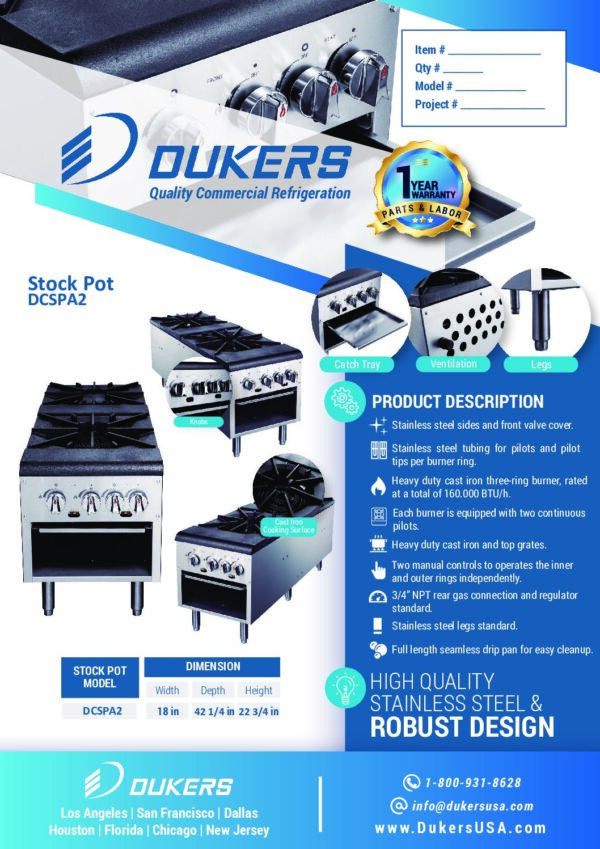 DCSPA2 Stock Pot Range