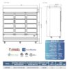 DSM-68SR Commercial Glass Sliding 3-Door Merchandiser Refrigerator