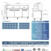 DSP72-30M-S3 3-Door Commercial Food Prep Table Refrigerator in Stainless Steel with Mega Top