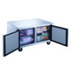DUC48F 2-Door Undercounter Freezer in Stainless Steel