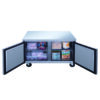 DUC48F 2-Door Undercounter Freezer in Stainless Steel