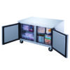 DUC48F 2-Door Undercounter Freezer in Stainless Steel