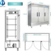 Commercial Reach in 3 door 72 Cu.ft Stainless Steel Upright Refrigerator