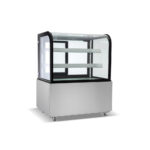 36 in. Commercial Bakery Display Case Curved Glass Stainless Steel Refrigerated Bakery Display Case