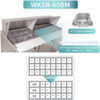 WESTLAKE 60" W 2 Door Refrigerator Sandwich & Salad Prep Table Commercial Mega Top Refrigerator