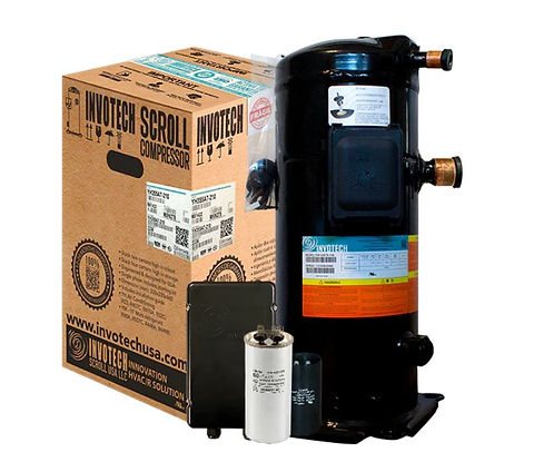 Invotech YM49E3G-Q100 Scroll Med Temp Compressor 3HP, R404A 220V/1PH