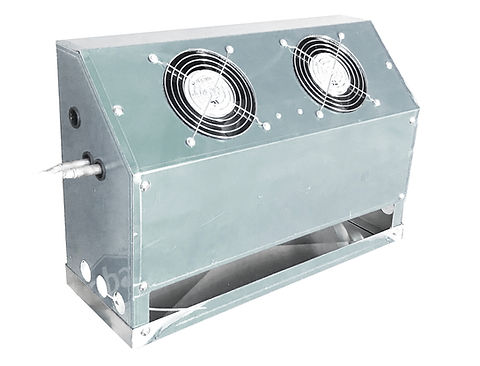 Back Bar Cooler Evap 2 Fans, 1,300 BTU, 240 CFM